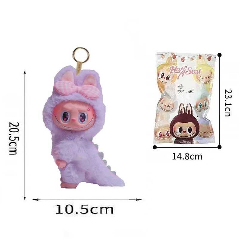 М`яка іграшка-брелок AK 139 (192) герой-сюрприз, висота 20.5 см, обертається голова, рухомі кінцівки, металеве кільце, в пакеті