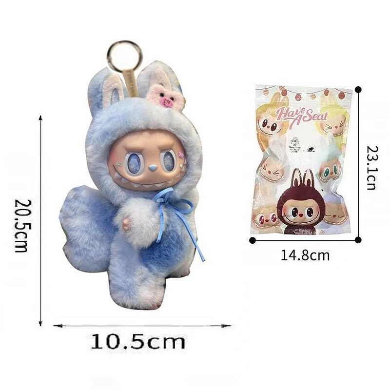 М`яка іграшка-брелок AK 142 (192) герой-сюрприз, висота 20.5 см, обертається голова, рухомі кінцівки, металеве кільце, в пакеті