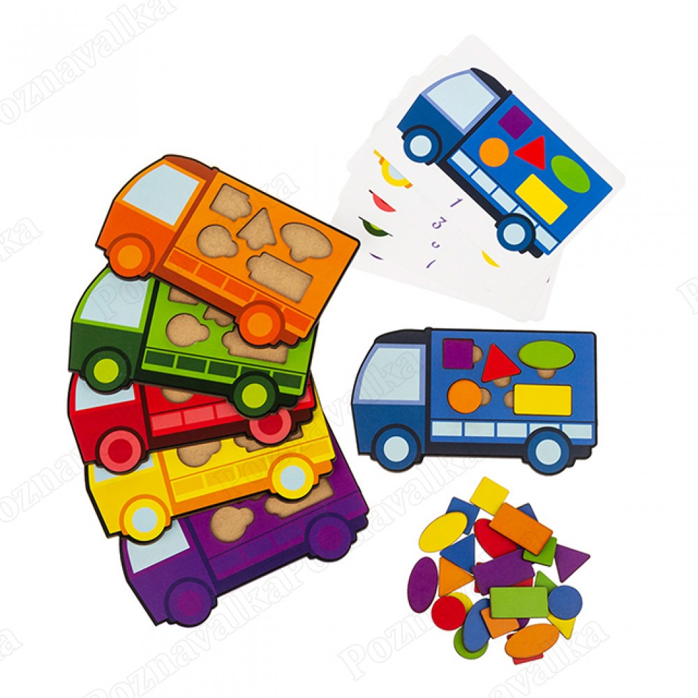 Вантажівки фігурні 6шт