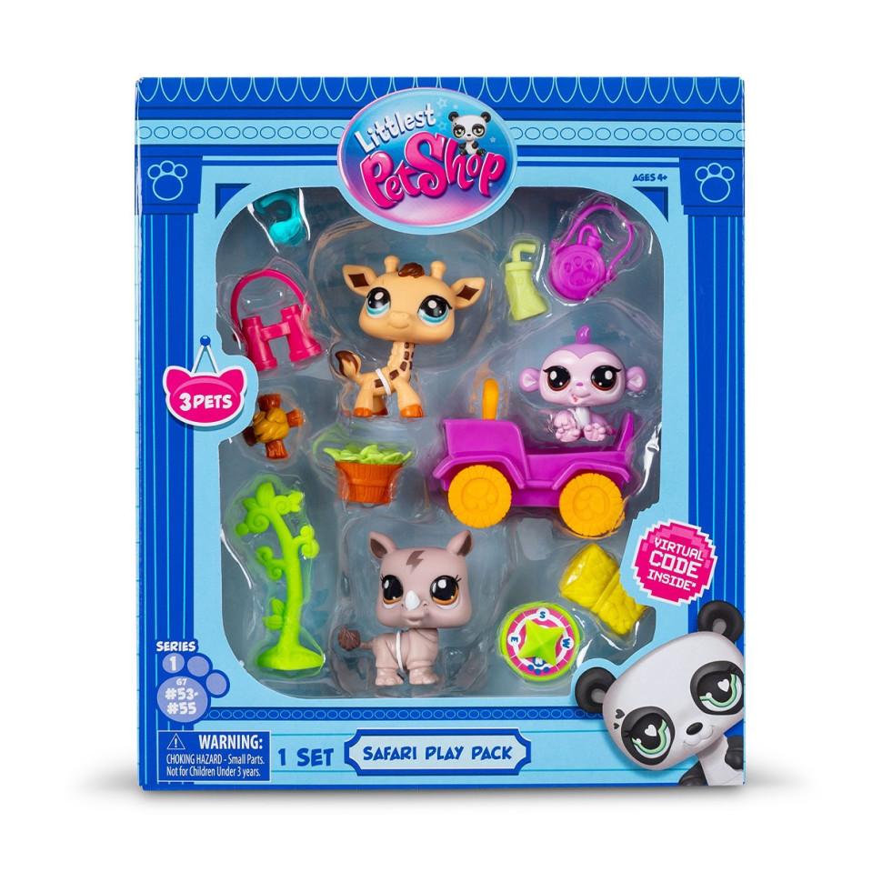 Ігровий набір "Сафарі" Littlest Pet Shop 00524 аксесуари та 3 фігурки..3