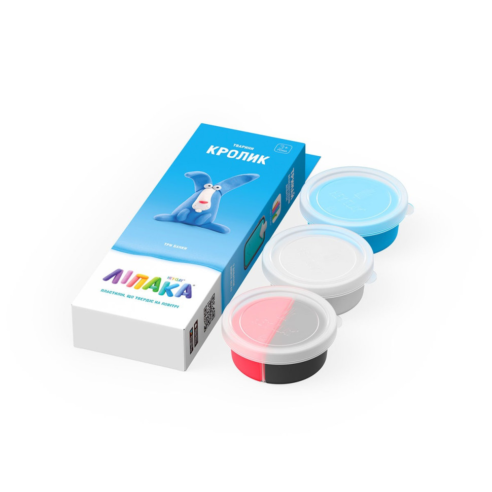 Набір самозатвердіючого пластиліну Кролик ЛИПАКА 30050-UA01 ..3