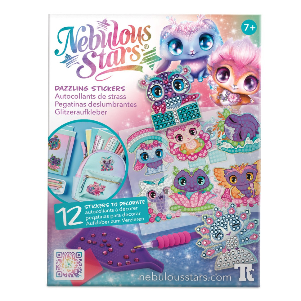 Набір для створення стікерів Космічні вихованці Nebulous Stars 11023 з алмазною мозаїкою..3