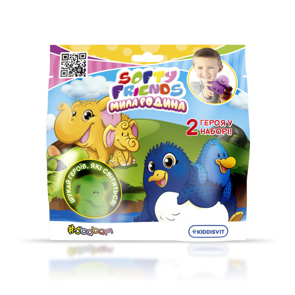 Стретч-іграшка у вигляді тварини Мила сім'я #sbabam 8/SC22 серія "Softy friends"..3