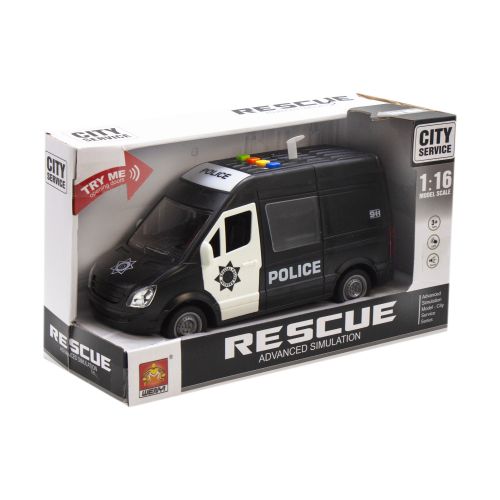 Інерційна інтерактивна машинка "Поліція" (чорна)