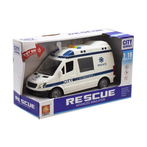 Інерційна інтерактивна машинка "Поліція" (біла)