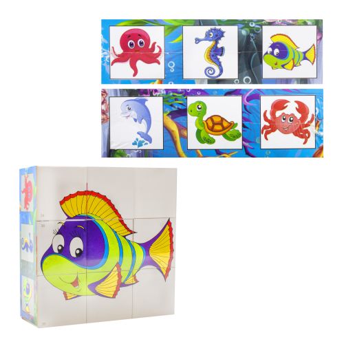 Кубики "Збери картинку: Водний світ"