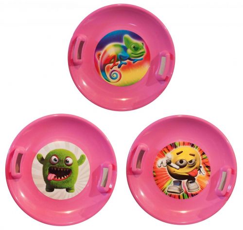 Санки-льодянка SNOW PLATE (рожеві) 60 см