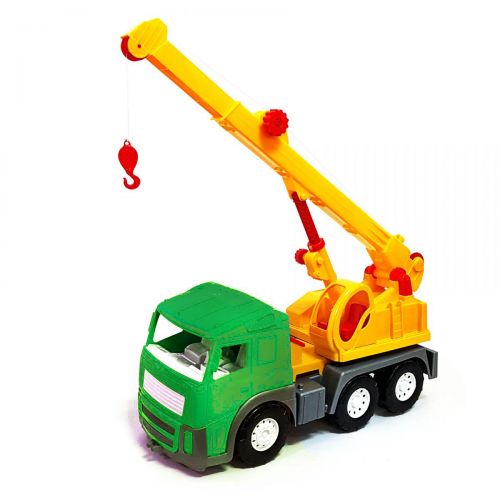 Машинка Автокран Акрос, зелена