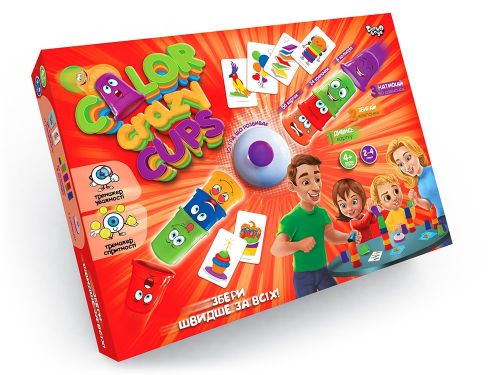 Настільна розважальна гра "Color Crazy Cups", укр