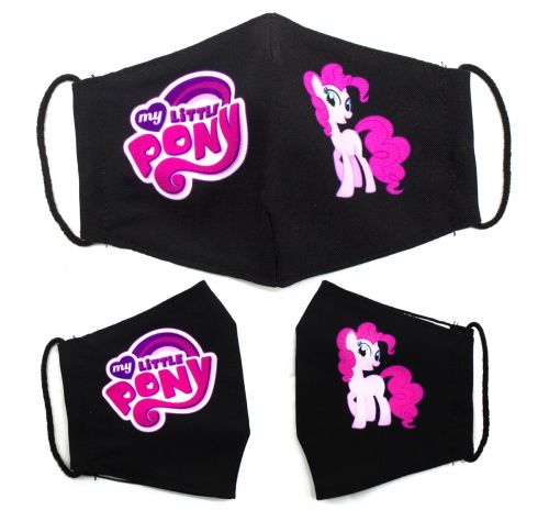 Багаторазова 4-х шарова захисна маска "Поні" розмір 3, 7-14 років