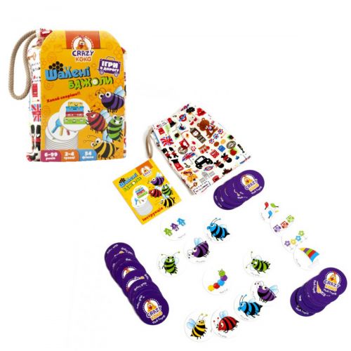 Гра в мішечку "Божевільні бджоли", укр