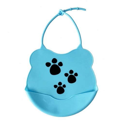 Слинявчик силіконовий, блакитний