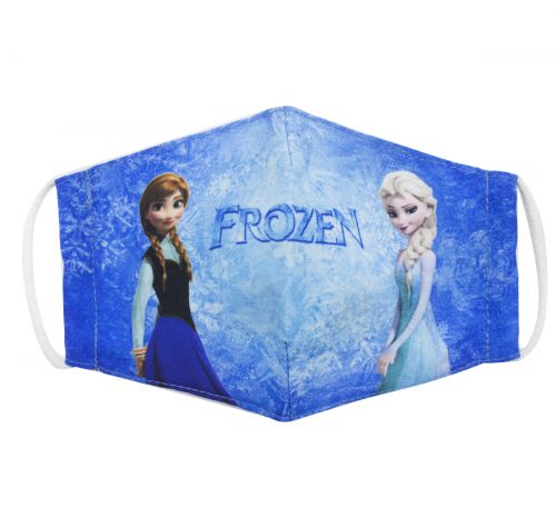 Багаторазова 4-х шарова захисна маска "Холодне серце" розмір 3, 7-14 років