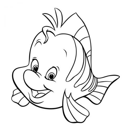 Розпис по полотну "Рибка"