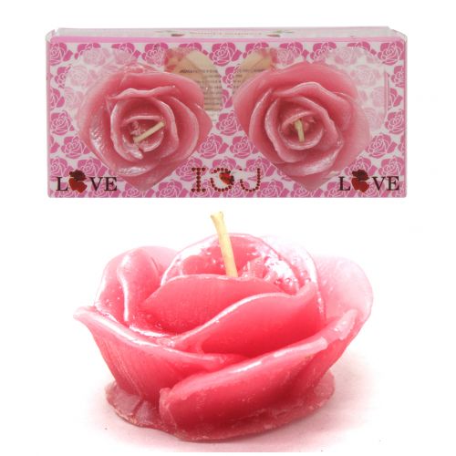 Набір свічок "Троянди", рожевий