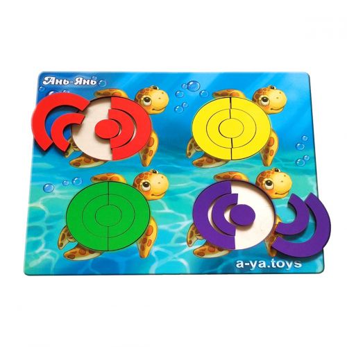 Дерев'яна гра сортер "Черепашки"