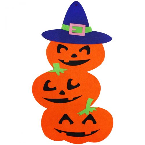Підвіска з фетру, "Happy Halloween: Гарбузи"