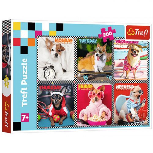 Пазли "Веселі собачки", 200 елементів