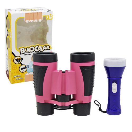 Набір "Бінокль з ліхтариком", рожевий