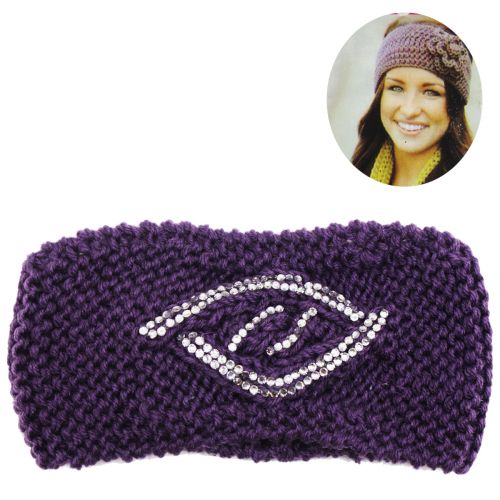 В'язана пов'язка, фіолетова