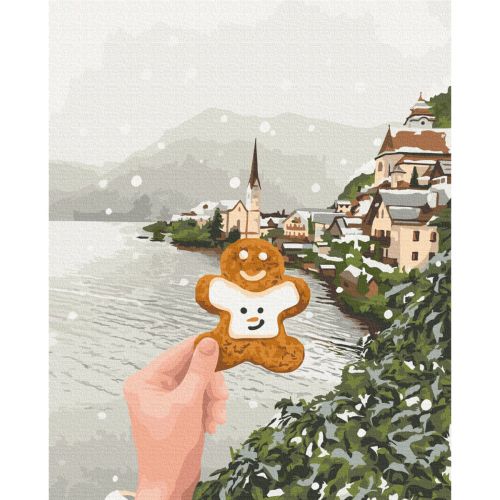 Картина за номерами "Сніжний Хальштат" ★★★