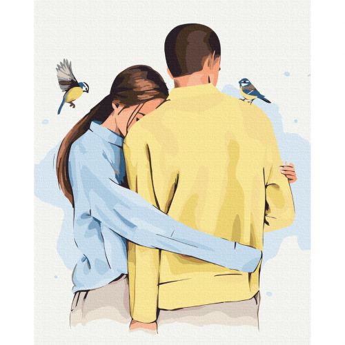 Картина за номерами "В твоїх обіймах" ★★