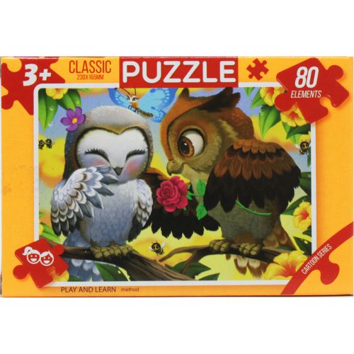 Пазли "Казка", 80 ел сови кохання