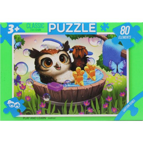 Пазли "Казка", 80 ел сови купання