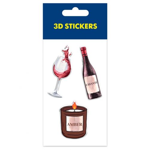 Набір 3D стікерів "Warm and cozy" (1 аркуш)