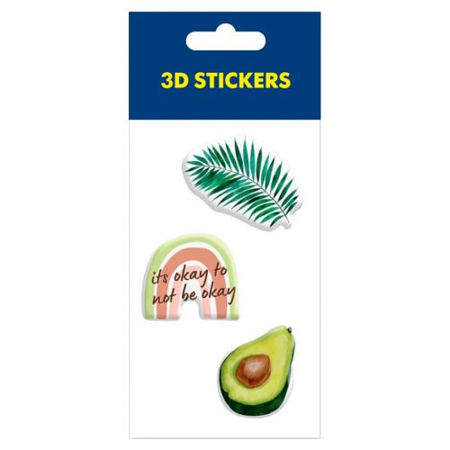 Набір 3D стікерів "Green" (1 аркуш)