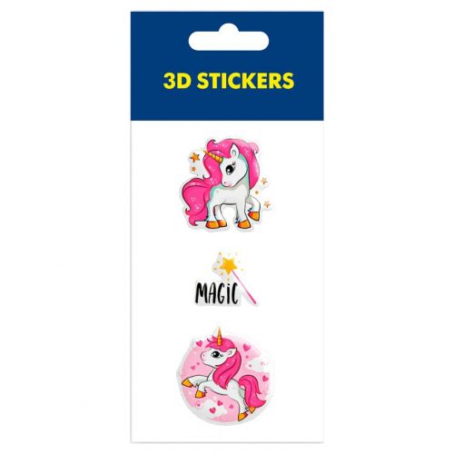 Набір 3D стікерів "Magic unicorn" (1 аркуш)