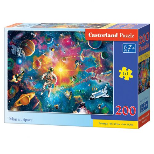 Пазли "Людина у космосі", 200 елементів