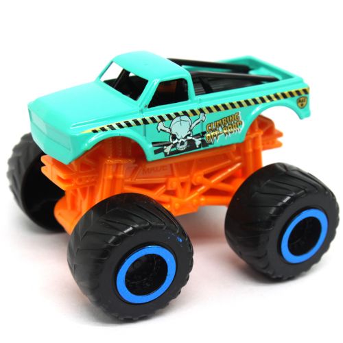 Машинка металева міні, на великих колесах (бірюзова)