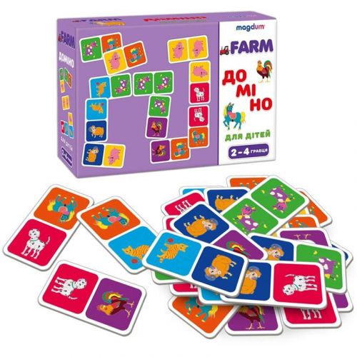 Настільна гра "Доміно: Ферма" (29 елем)