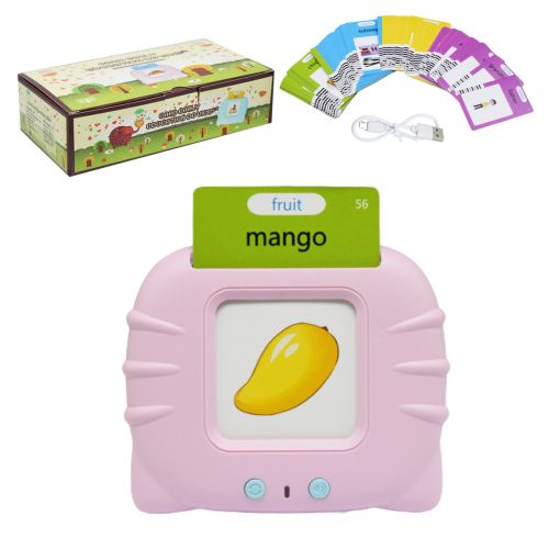 Кишенькова абетка Монтессорі "Котик", 112 карток, рожева (англ.)