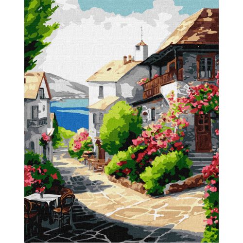 Картина за номерами "Місто біля моря"