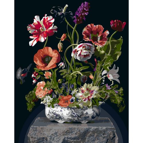 Картина по номерах "Особливий букет у вазі" 40x50 см
