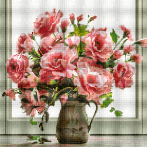 Алмазна мозаїка "Аромат букета"  40х40 см