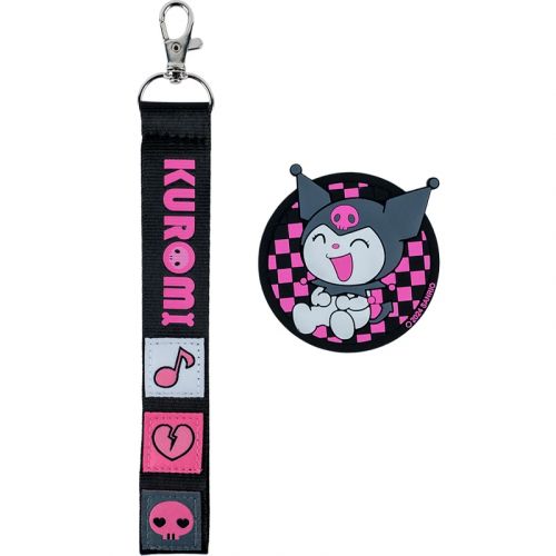 Набір аксесуарів "Kuromi: Бейдж + брелок"