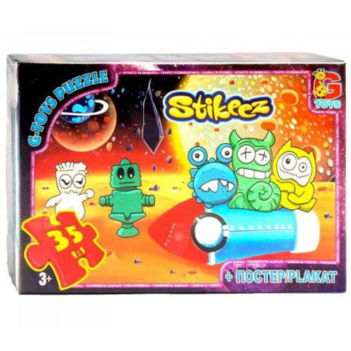 Пазл "Stikeez", 35 елементів + плакат