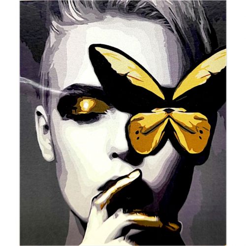 Картина по номерах "Мадам баттерфляй" 40х50 см