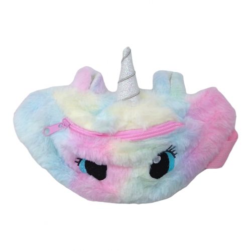 Сумочка-бананка "Єдиноріг", веселковий