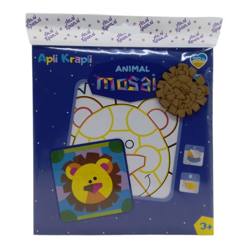 Мозаїка дитяча з фоамірану "Лев", 20х20 см