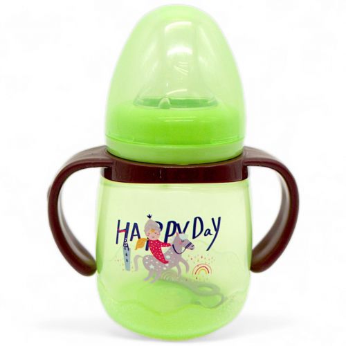 Поїльник-непроливайка з силіконовим носиком, зелений
