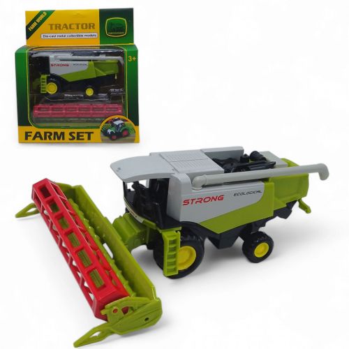 Комбайн іграшковий, металопластик, навісне обладнання, рухомі деталі