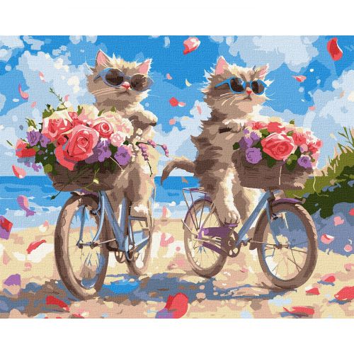 Картина по номерах "Літній велопробіг" 40х50 см