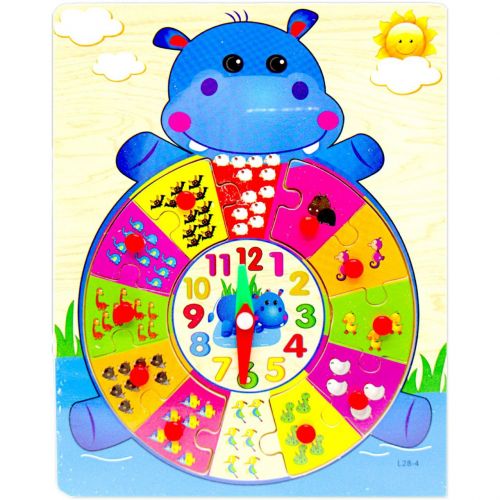 Деревʼяна гра "Рамка-вкладиш: Бегемотик"