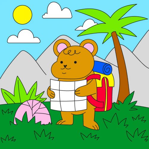 Дитячий набір для розпису "Скарб", 25х25 см