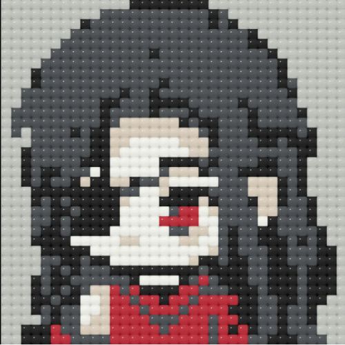 Алмазна мозаїка (міні) Благословення небесного урядника Хва Чен, 10х10 см