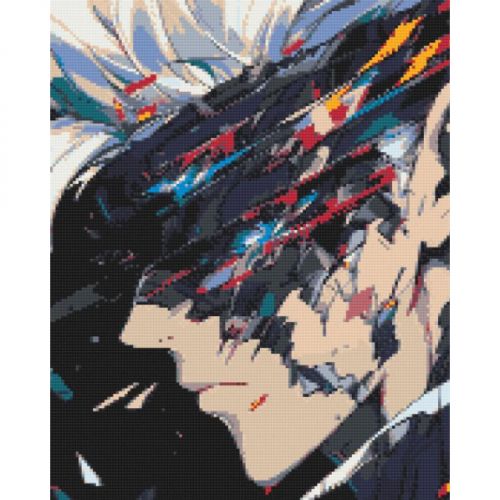 Алмазна мозаїка "Аніме. Магічна битва" 40х50 см